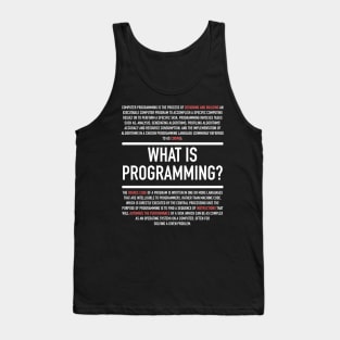 Programming Defined - Computer Teacher Tank Top